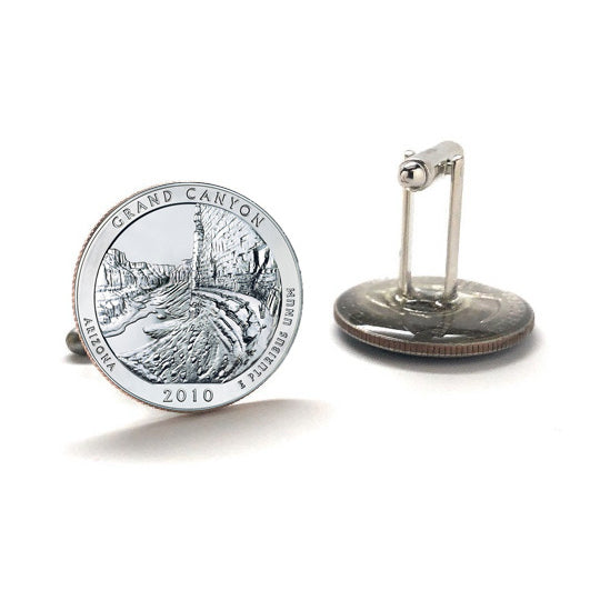 Grand Canyon National Park Coin Cufflinks Uncirculated U.S. Quarter 2010 Cuff Links Image 3