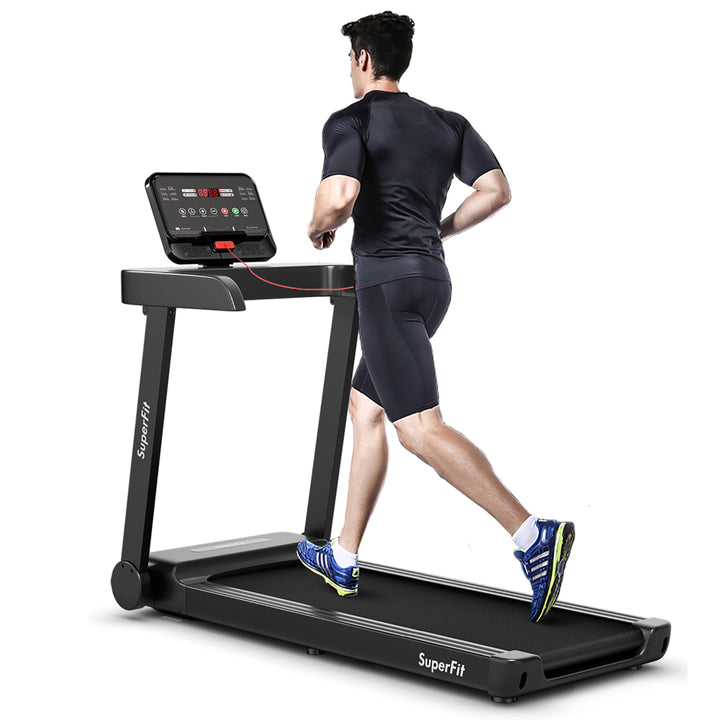 SuperFit 2.25HP Electric Treadmill Running Machine w/App Control for Home Office Image 9