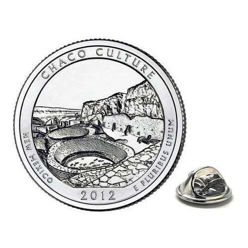 Chaco Culture National Historical Park Lapel Pin Uncirculated U.S. Quarter 2012 Tie Pin Image 1