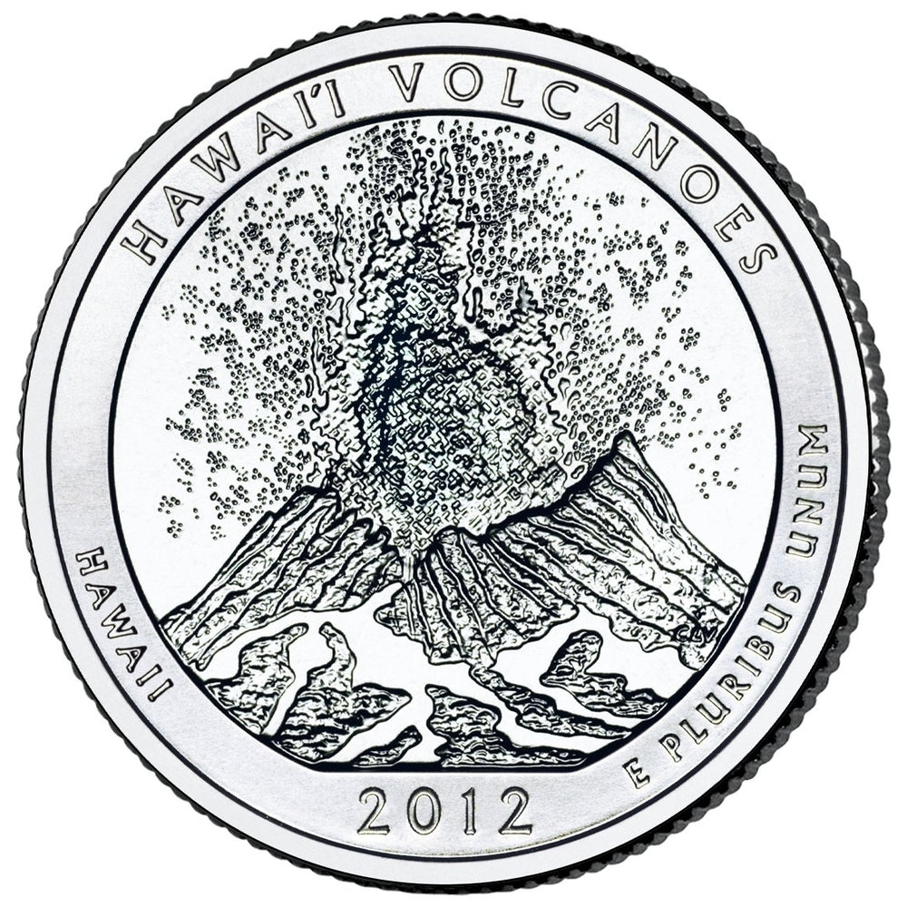 Hawaii Volcanoes National Park Lapel Pin Uncirculated U.S. Quarter 2012 Tie Pin Image 2