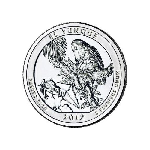 El Yunque National Park Coin Lapel Pin Uncirculated U.S. Quarter 2012 Tie Pin Image 2