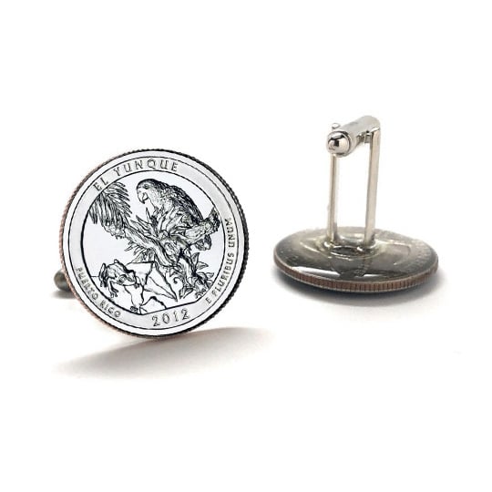 El Yunque National Park Coin Cufflinks Uncirculated U.S. Quarter 2012 Cuff Links Image 3