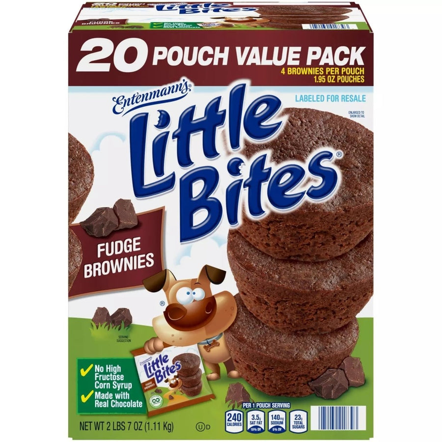 Entenmanns Little Bites Fudge Brownies 1.95 Ounce (20 Count) Image 1