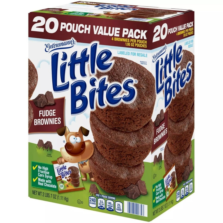 Entenmanns Little Bites Fudge Brownies 1.95 Ounce (20 Count) Image 3