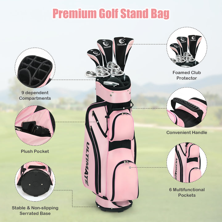 Ladies Womens Complete Golf Clubs Set 10 Pieces Includes Alloy Driver Image 8