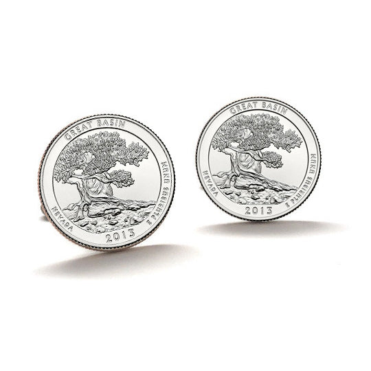 Great Basin National Park Cufflinks Uncirculated U.S. Quarter 2013 Cuff links Image 1