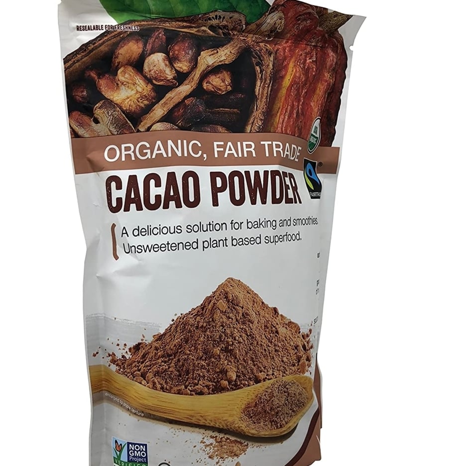 Volupta Organic and Fair Trade Unsweetened Super Food Cacao Powder 32 Ounce Image 3