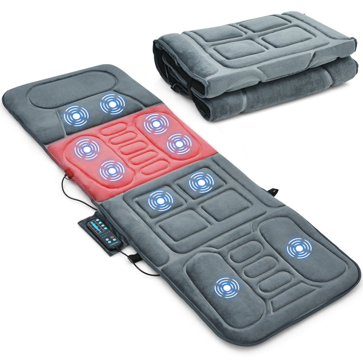 Foldable Massage Mat Full Body Massager w/ Heat and 10 Vibration Motors Image 9