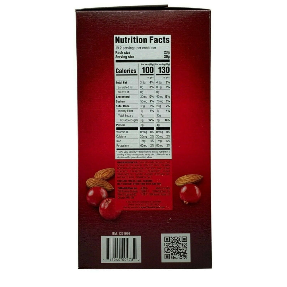 Thin Addictives Cranberry Almond Thin Cookies20.3 Ounce (75 Count Total) Image 2