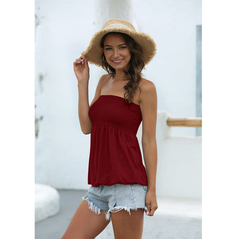 Strapless Efforless Feeling Blouse in 5 Colors Small to 2XLarge Image 3