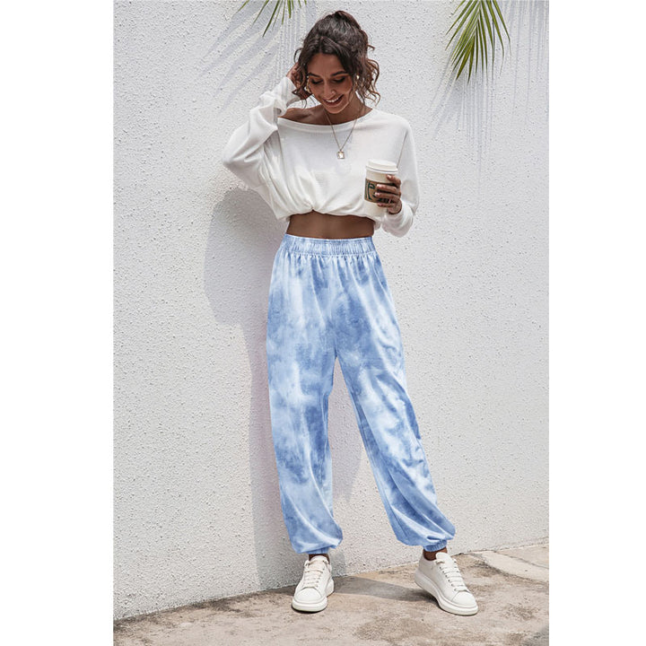 Fashion Tie Dye Elastic Waistband Pants in 6 Colors Image 11