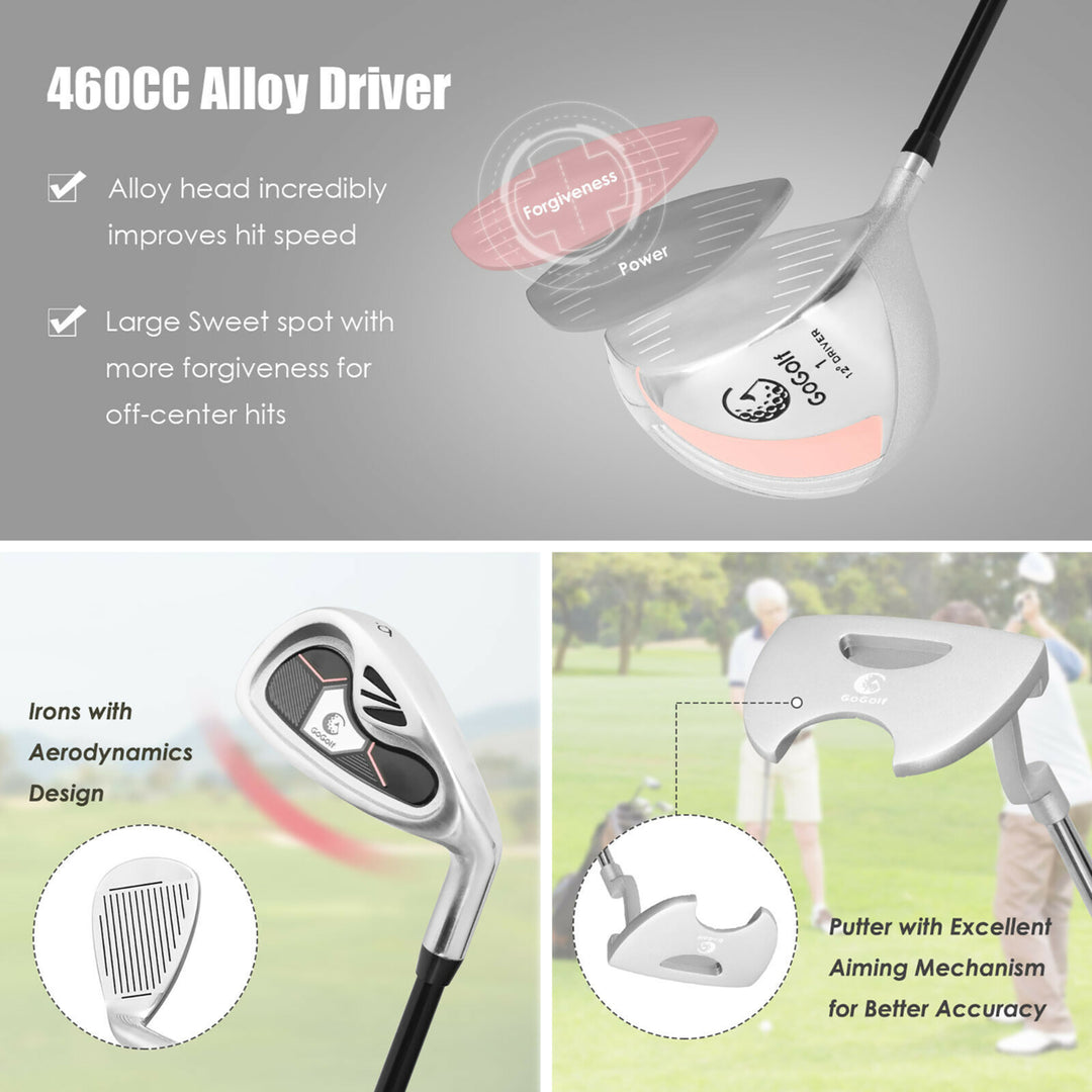 Ladies Womens Complete Golf Clubs Set 10 Pieces Includes Alloy Driver Image 7