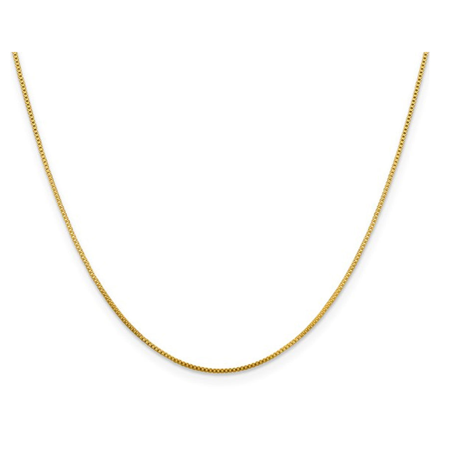 Yellow Plated Sterling Silver Box Chain 18 inches (0.800mm) Image 1