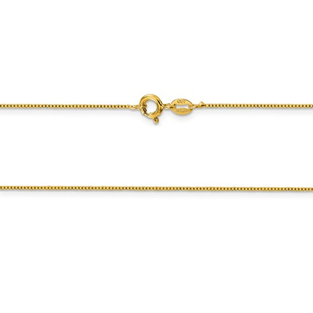 Yellow Plated Sterling Silver Box Chain 18 inches (0.800mm) Image 2