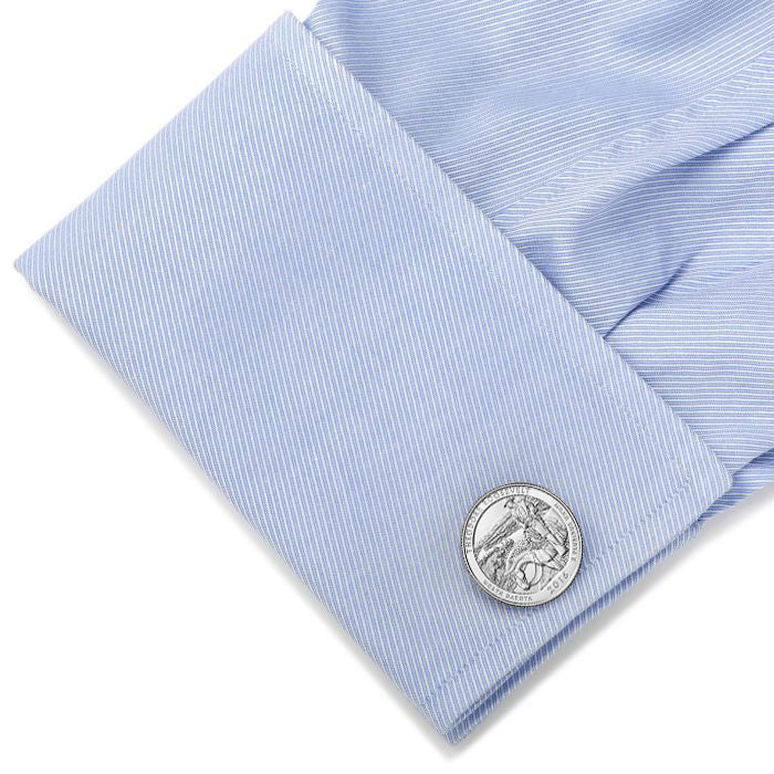 Theodore Roosevelt National Park Coin Cufflinks Uncirculated U.S. Quarter 2016 Cuff Links Image 4