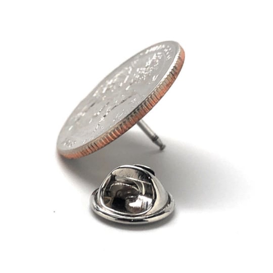 Ellis Island Coin Lapel Pin Uncirculated U.S. Quarter 2017 Tie Pin Image 3
