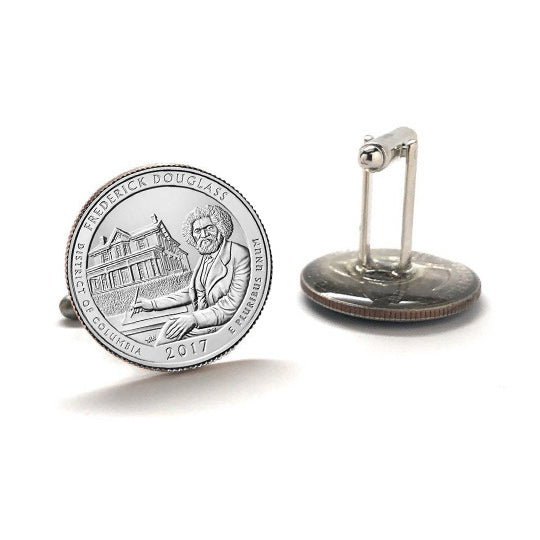 Frederick Douglass National Historic Site Coin Cufflinks Uncirculated U.S. Quarter 2017 Cuff Links Image 3