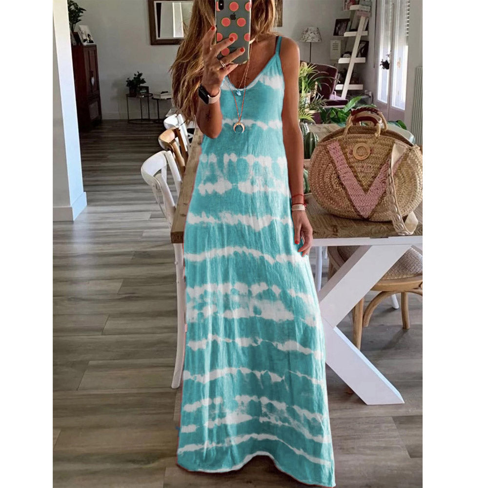 Continuous Love For You Tie Dye Maxi Dress Image 7