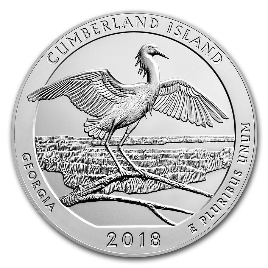 Cumberland Island National Seashore Coin Lapel Pin Uncirculated U.S. Quarter 2018 Tie Pin Image 2