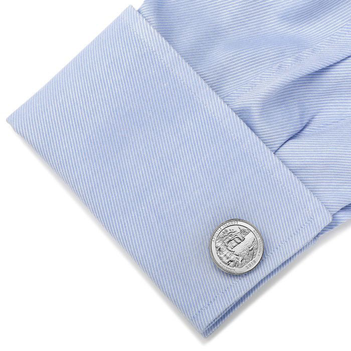 Apostle Islands National Lakeshore Park Coin Cufflinks Uncirculated U.S. Quarter 2018 Cuff Links Image 4