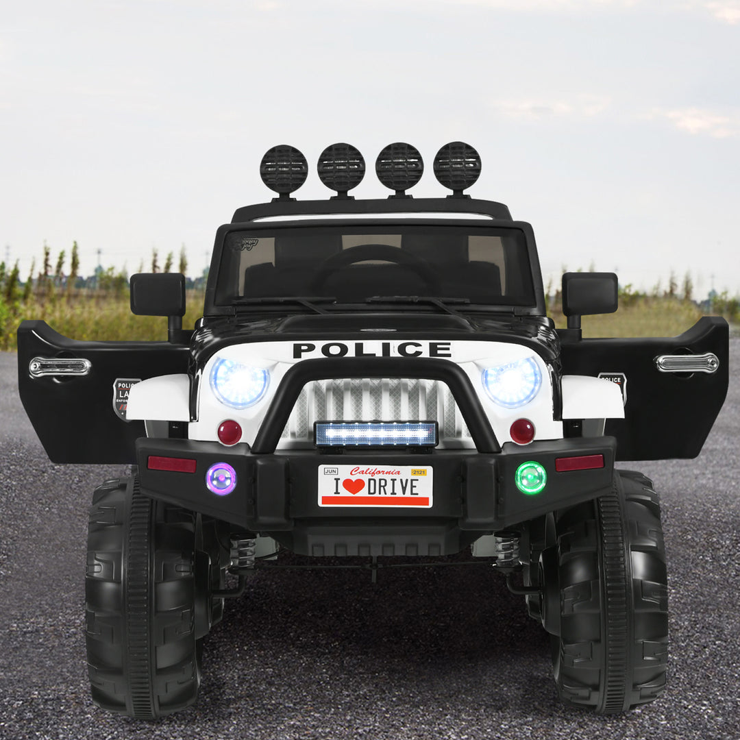 12V Electric Kids Ride On Car Truck Police Car w/ MP3 Remote Control Image 3