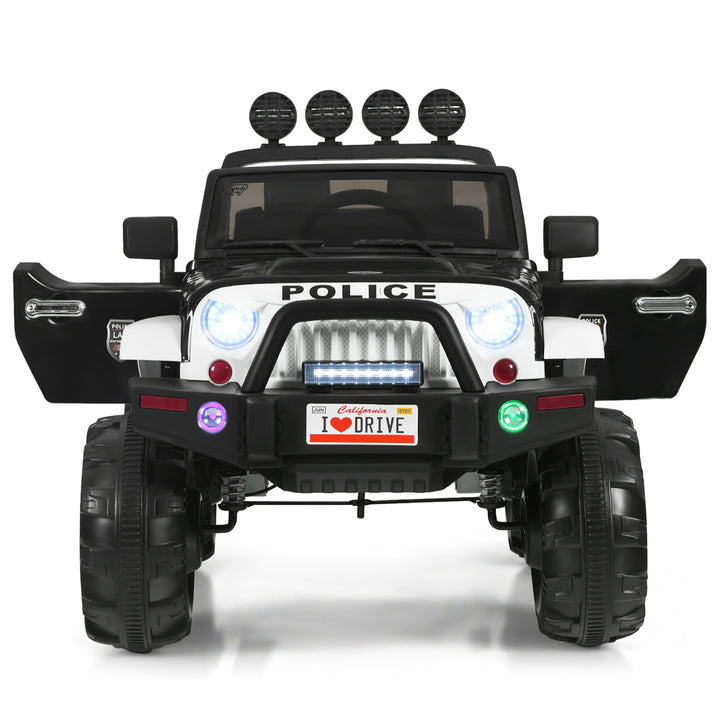 12V Electric Kids Ride On Car Truck Police Car w/ MP3 Remote Control Image 4
