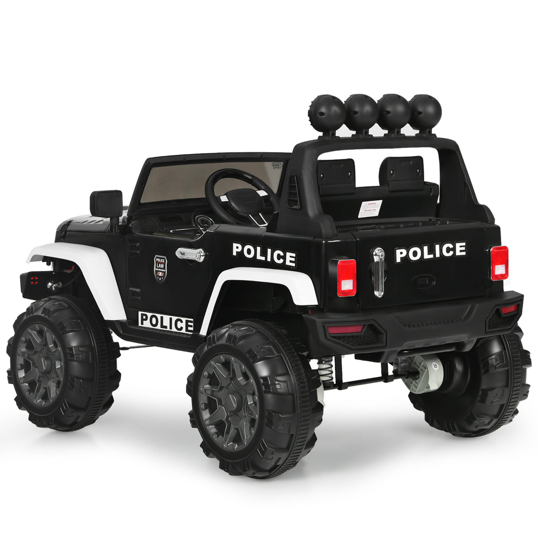 12V Electric Kids Ride On Car Truck Police Car w/ MP3 Remote Control Image 4