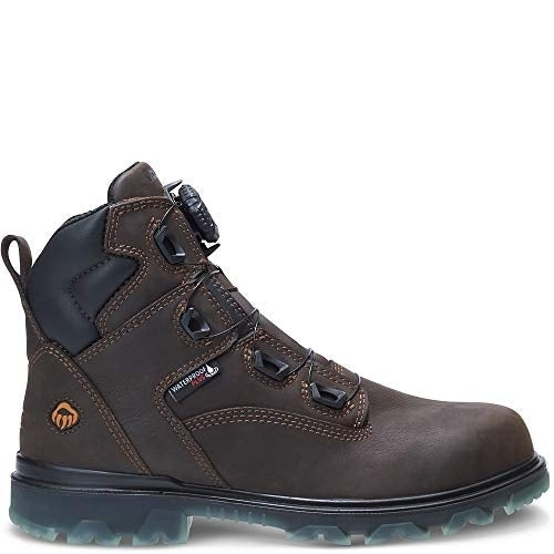 WOLVERINE Mens I-90 EPX BOA CarbonMAX 6" Composite Toe Work Boot Coffee Bean - W191063  DARK BROWN Image 1
