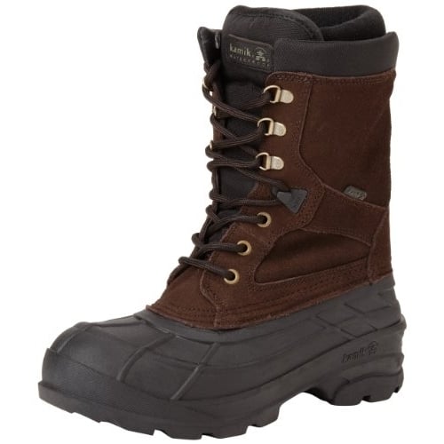 Kamik Mens Nation Plus Winter Boot Dark Brown WK0097-DBR Waterproof Insulated Image 4