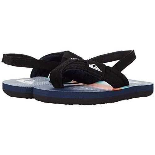 Quiksilver Toddlers Molokai Layback Flip Flop Sandals Blue Vegan Leather AQTL100059 Image 2