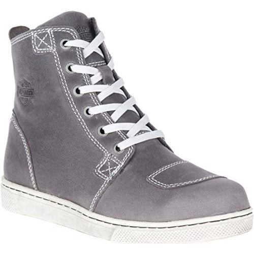 HARLEY-DAVIDSON FOOTWEAR Womens Kearns Motorcycle Boot Grey Image 2