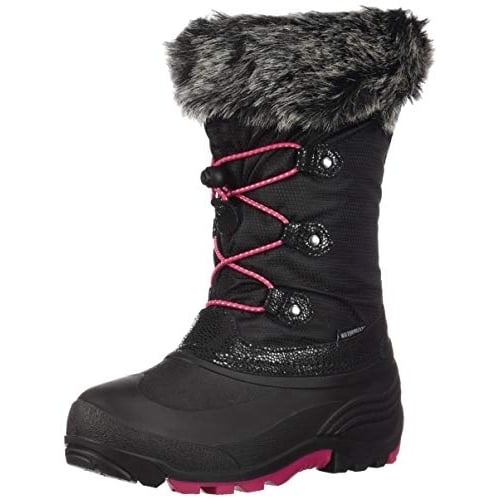 Kamik Powdery 2 Winter Boots Little Girls Black Rose NF8010S-BRO Size 1 Image 2