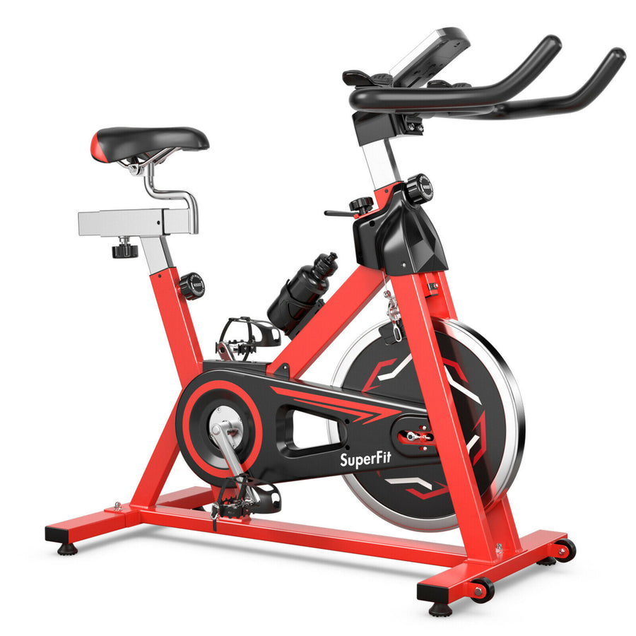 Exercise Bike Stationary Belt Drive Indoor Cycling Bike Gym Home Cardio Image 1