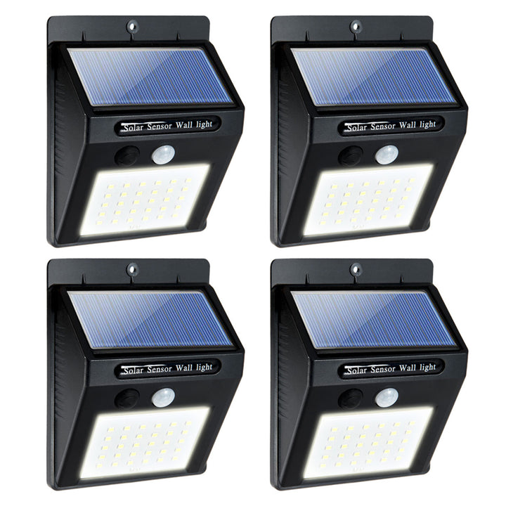 4-Pack 30 LED Outdoor Motion Sensor Solar Lights Wireless IP45 Waterproof Image 1