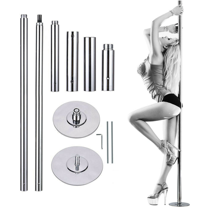 Professional Stripper Pole 45mm Portable Adjustable Spinning Dance Pole Image 1