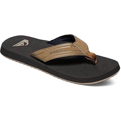 Quiksilver Mens Monkey Wrench Flip Flop Sandals 11 TAN SOLID Image 2