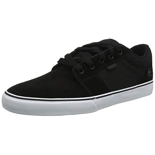 Etnies Mens Barge LS Skate ShoeWhite/Black BLACK/WHITE/BLACK Image 2