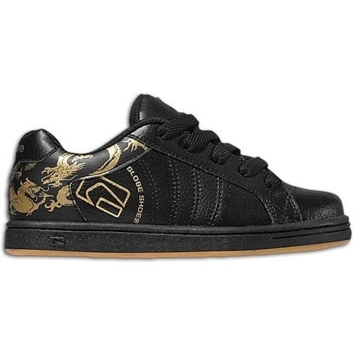 Globe Mens Focus Skate Shoe Black/Gold Dragon - GBFOC-BGD BLACK/GOLD DRAGON Image 1