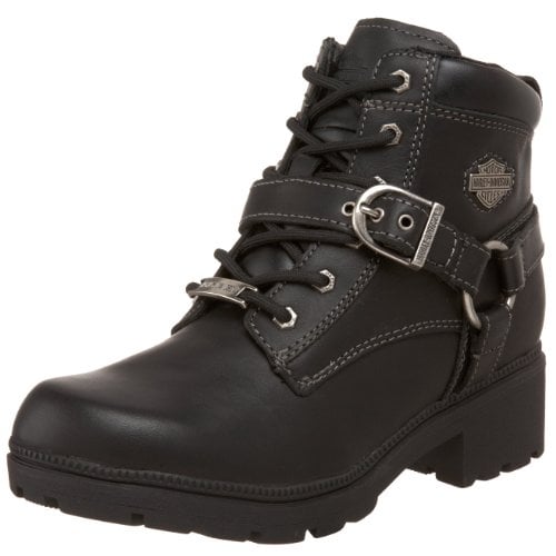 HARLEY-DAVIDSON FOOTWEAR Womens Tegan Ankle Boot  BLACK Image 1