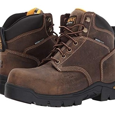 CAROLINA Mens 6" Circuit Waterproof Composite Toe Work Boot Dark Brown - CA1626 BROWN Image 1