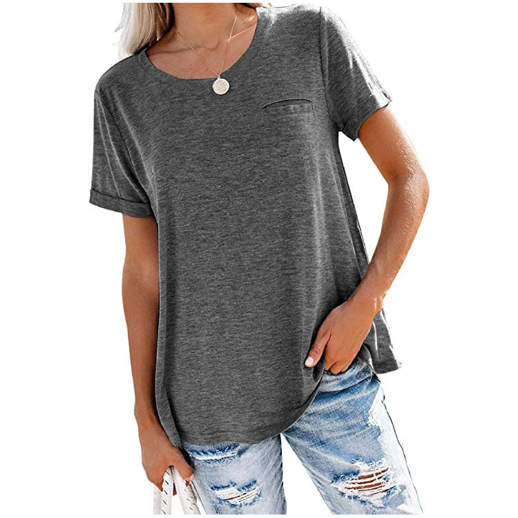 Soft Comfy Simple Style Blouse Shirt Top Image 2