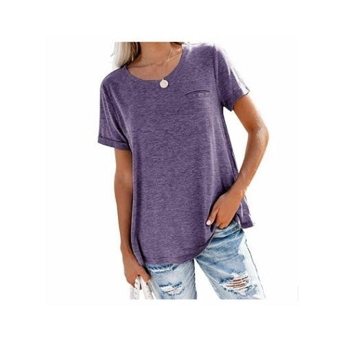 Soft Comfy Simple Style Blouse Shirt Top Image 4