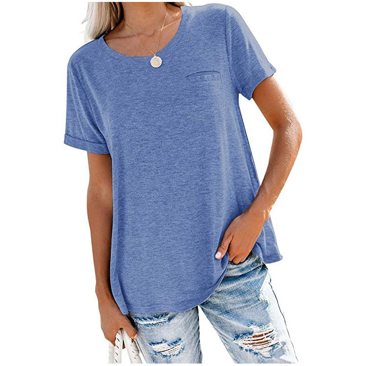 Soft Comfy Simple Style Blouse Shirt Top Image 7