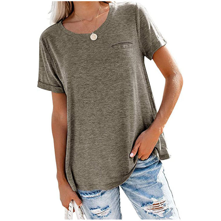 Soft Comfy Simple Style Blouse Shirt Top Image 8