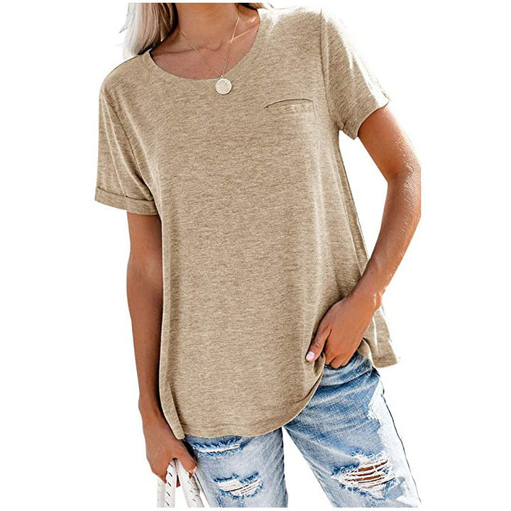 Soft Comfy Simple Style Blouse Shirt Top Image 9