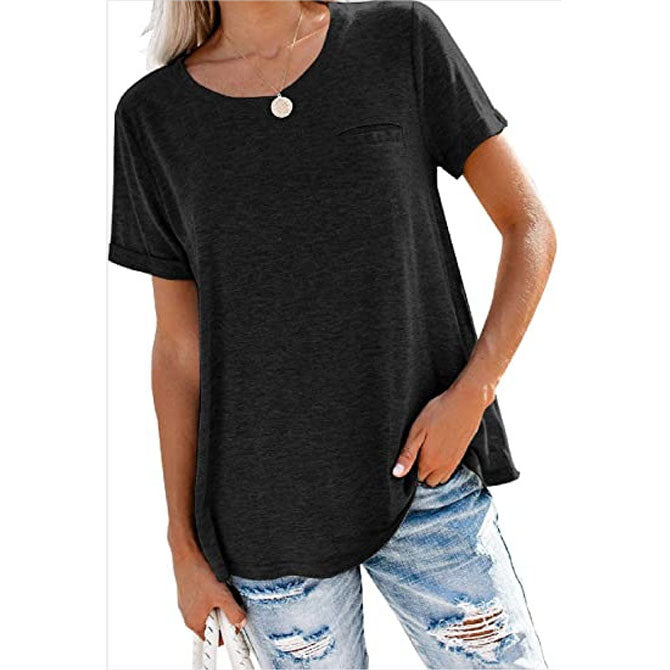 Soft Comfy Simple Style Blouse Shirt Top Image 11