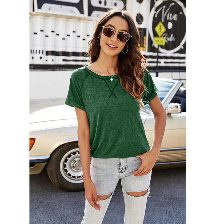 Soft Lightweight Short Sleeve Top Shirt T Shirt in 7 Colors Image 4