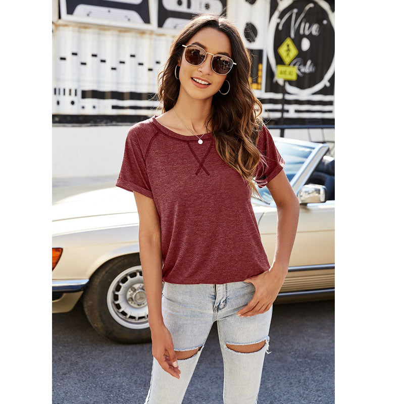 Soft Lightweight Short Sleeve Top Shirt T Shirt in 7 Colors Image 8