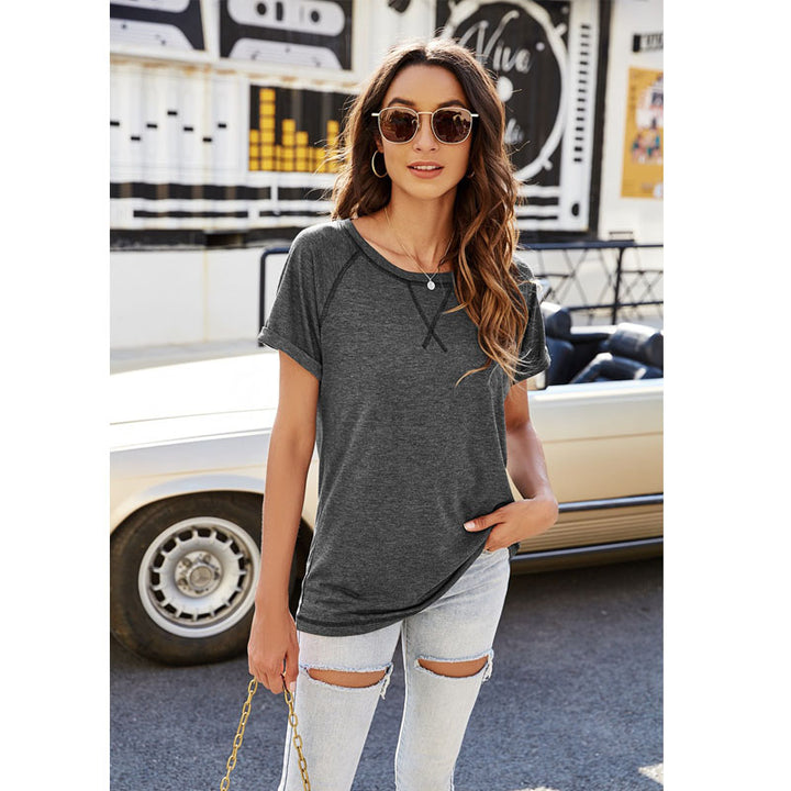 Soft Lightweight Short Sleeve Top Shirt T Shirt in 7 Colors Image 11