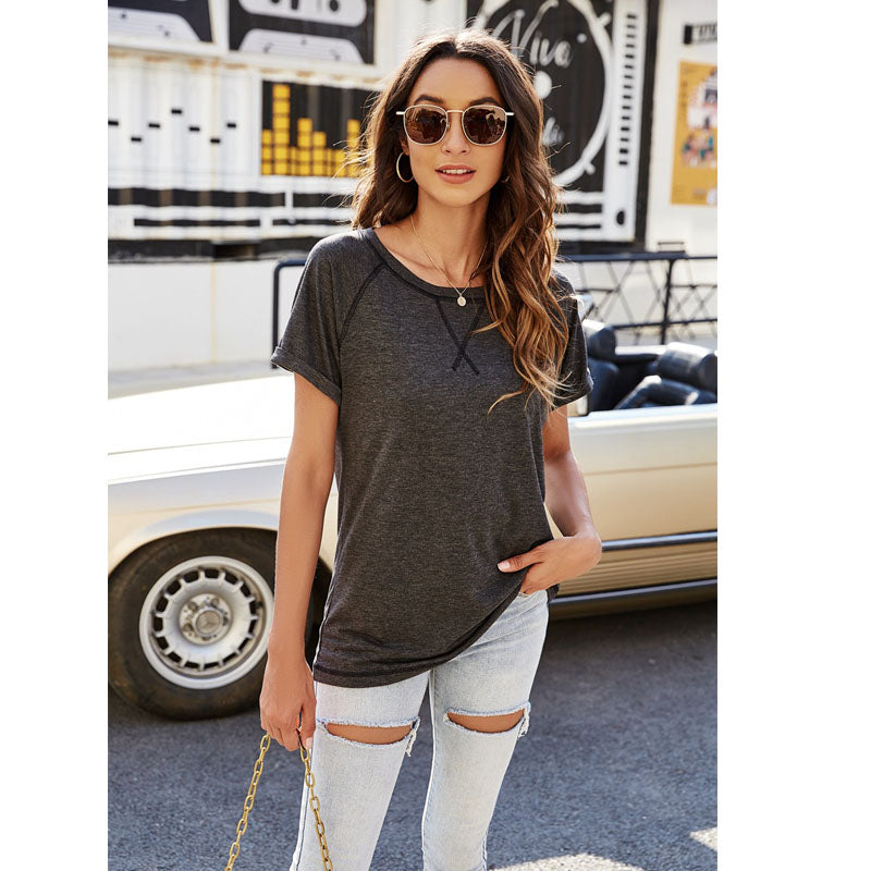 Soft Lightweight Short Sleeve Top Shirt T Shirt in 7 Colors Image 9